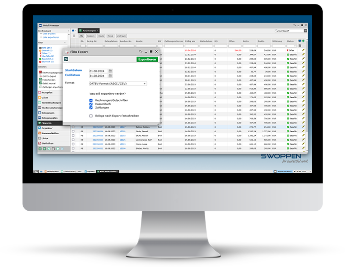 Soferu Schnittstelle DATEV-Export