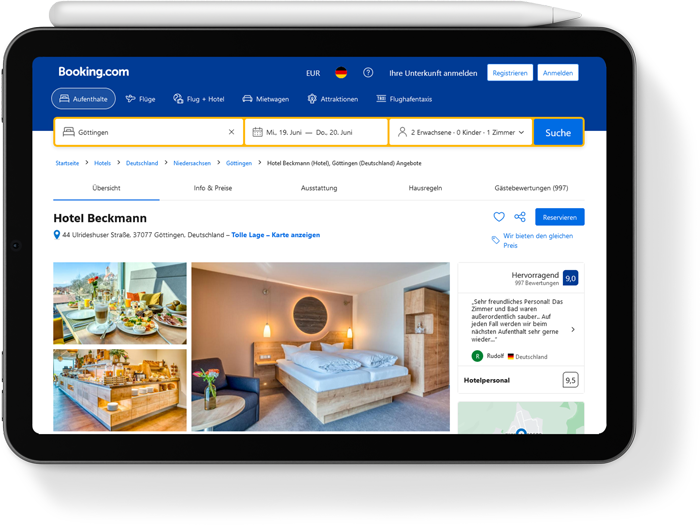 Online-Vermarktung von Hotels